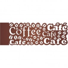 Stencil OPA 722 Negativo Cafe 10X30cm_OPA722